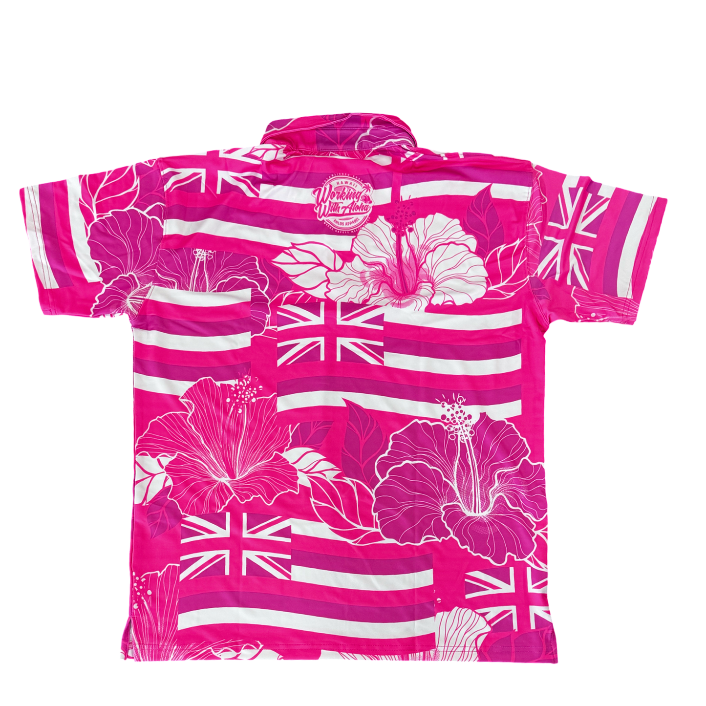 STATE OF ALOHA - S/S CLASSIC POLO - PINK