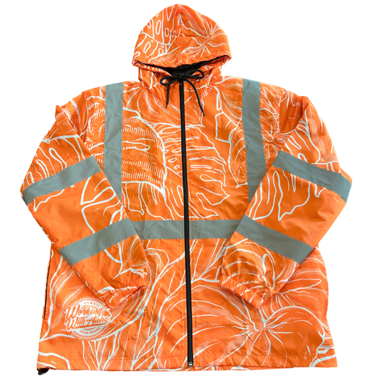 ANTHURIUM MIST - WIND BREAKER JACKET -CLASS 3 - ORANGE