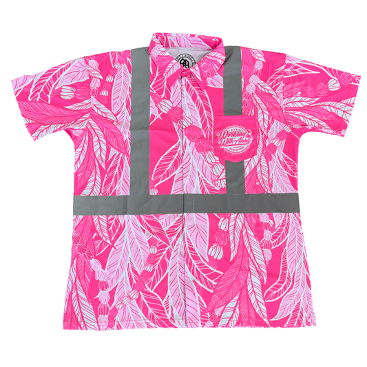 MAILE LEI / PIKAKE- SHORT SLEEVE POLO - PINK