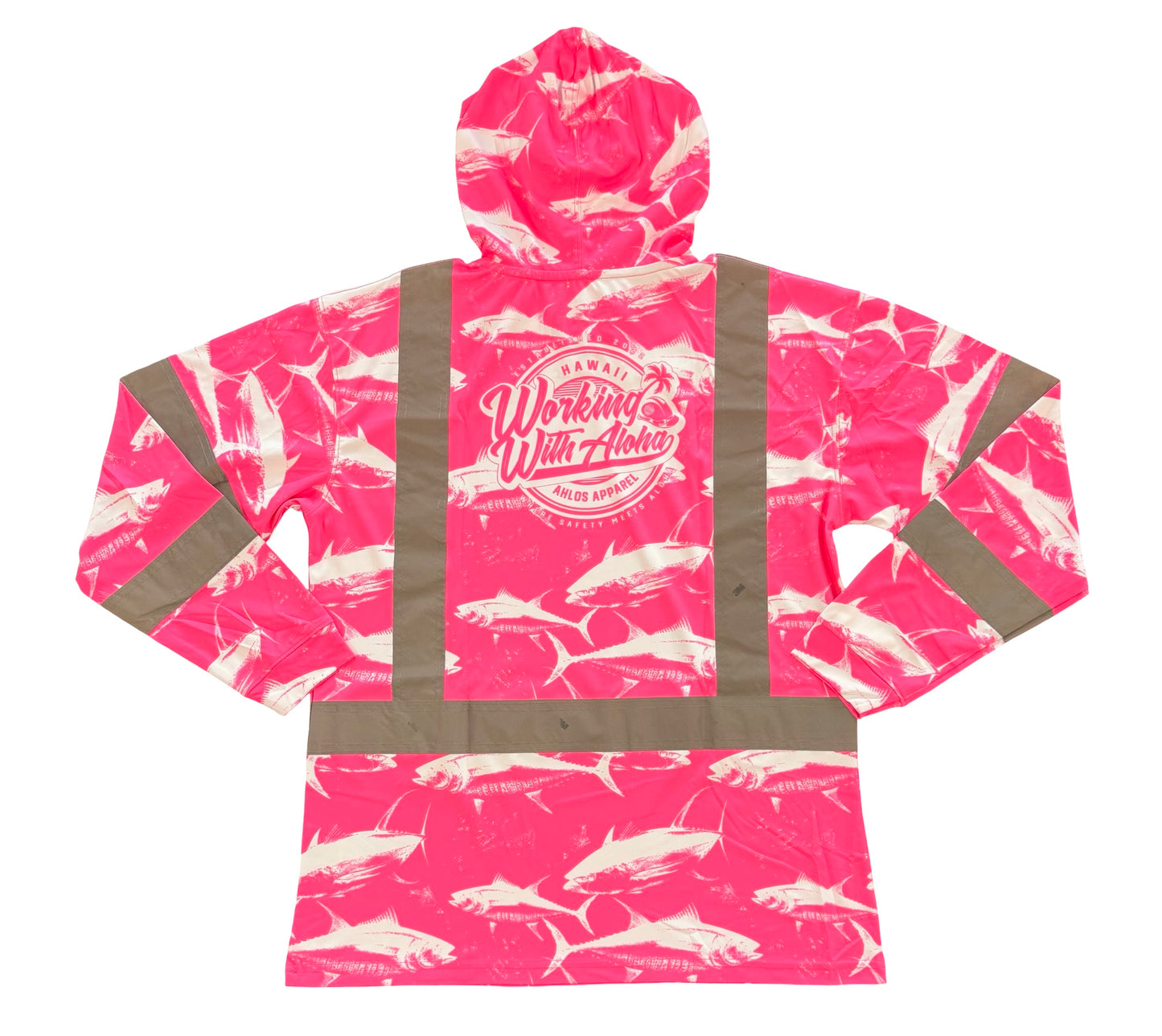 DA AHI RUN - LONG SLEEVE HOODIE - PINK