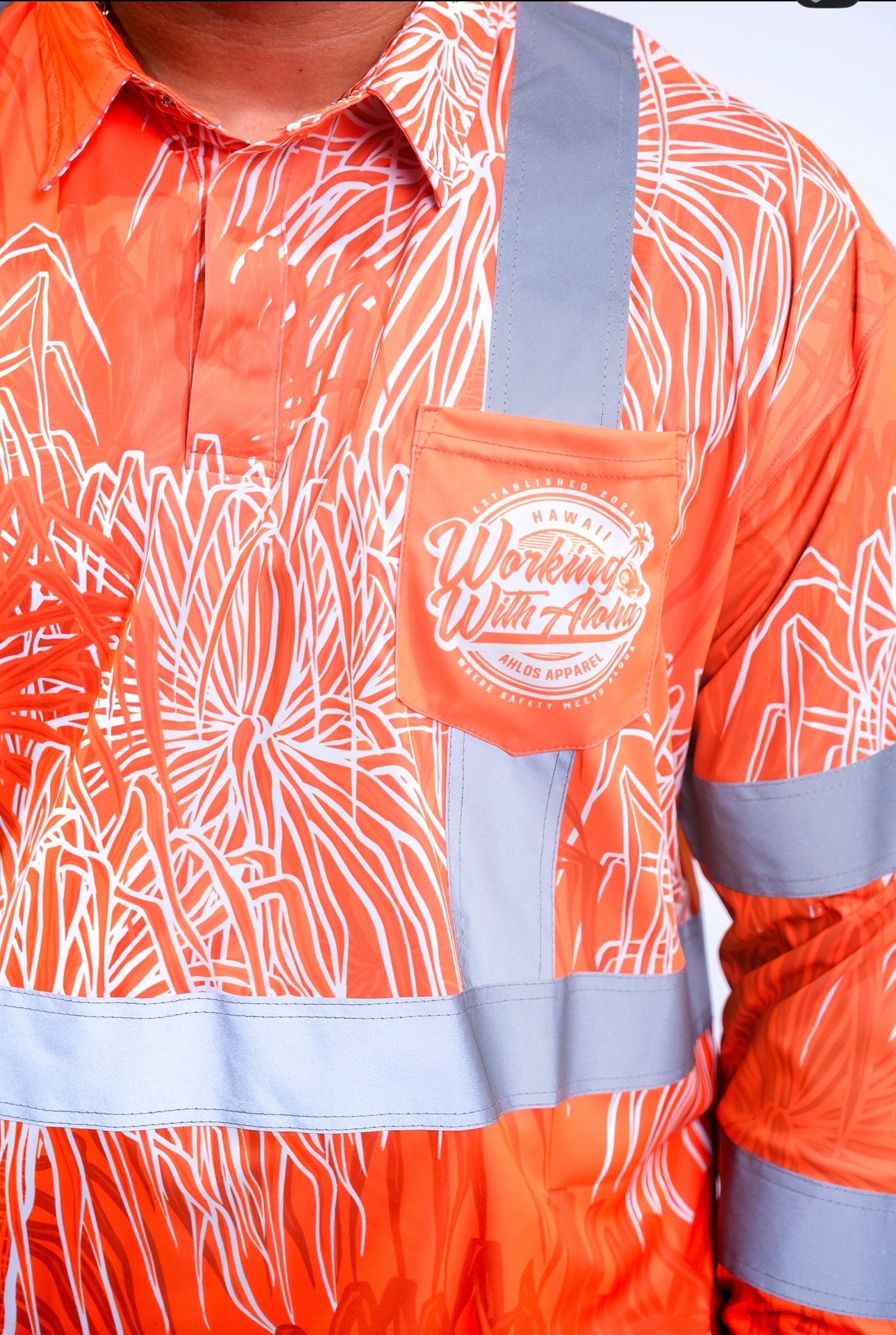 HALA - LONG SLEEVE POLO - CLASS 3 - ORANGE