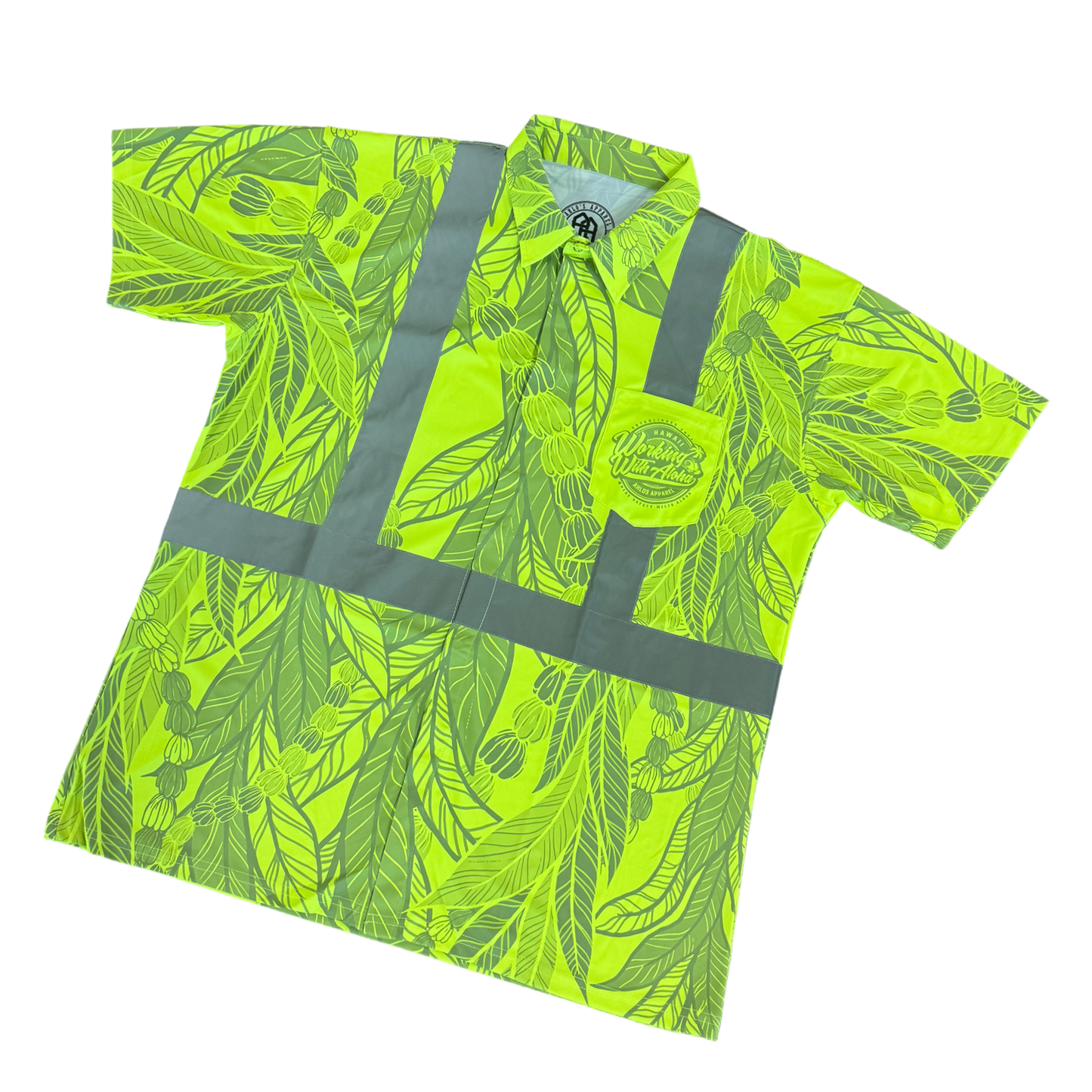 MAILE LEI / PIKAKE- SHORT SLEEVE POLO - YELLOW