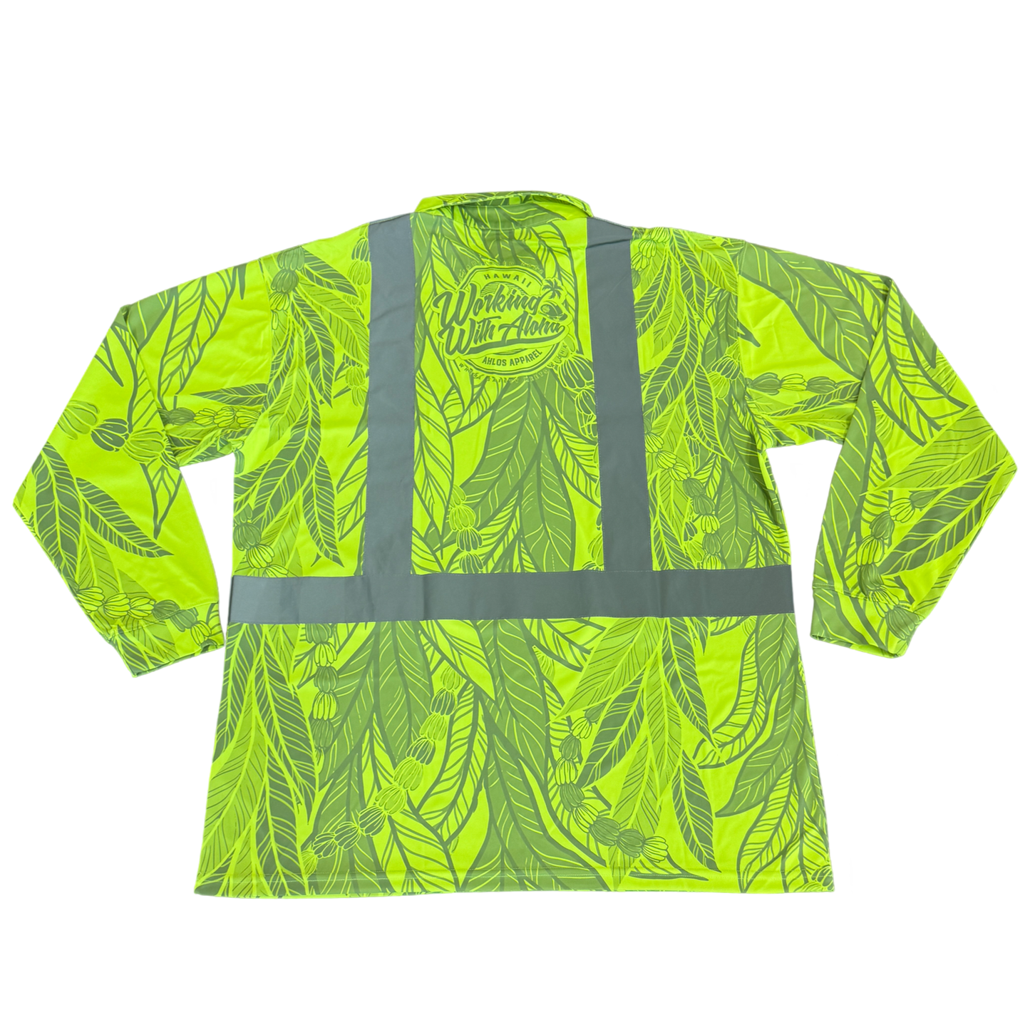 MAILE LEI / PIKAKE- LONG SLEEVE POLO - YELLOW