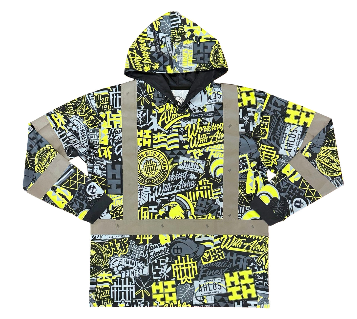 HIFI X WWA - LONG SLEEVE HOODIE - CL 3- STICKER BOMB