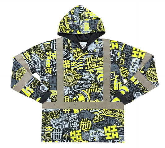 HIFI X WWA - LONG SLEEVE HOODIE - CL 3- STICKER BOMB