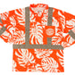 MONSTERA MADNESS - LONG SLEEVE POLO - CL 3 -ORANGE