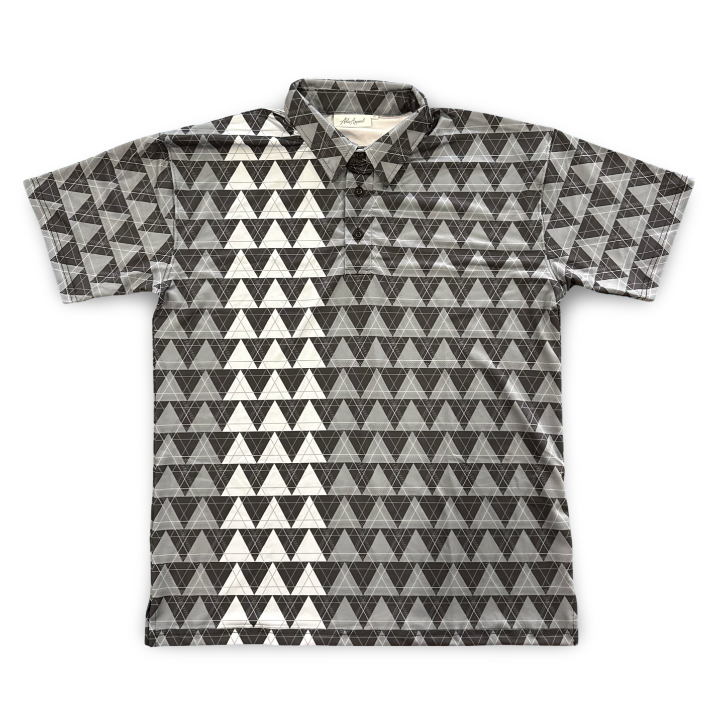 LOKAHI PLAID - CLASSIC POLO - BLACK