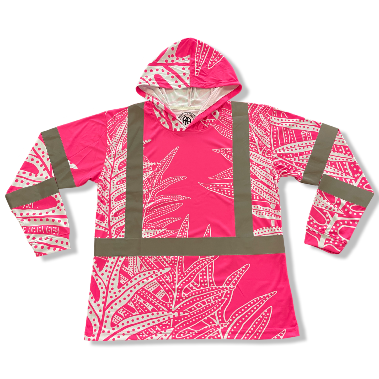 LAUA'E FERN - LONG SLEEVE HOODIE - PINK