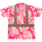 MONSTERA MADNESS - SHORT SLEEVE POLO - CL 2 - PINK