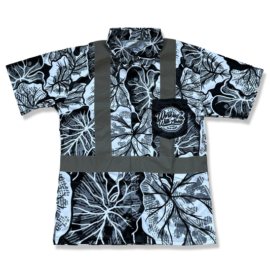 AHLO KALO - SHORT SLEEVE POLO-BLACK/WHITE