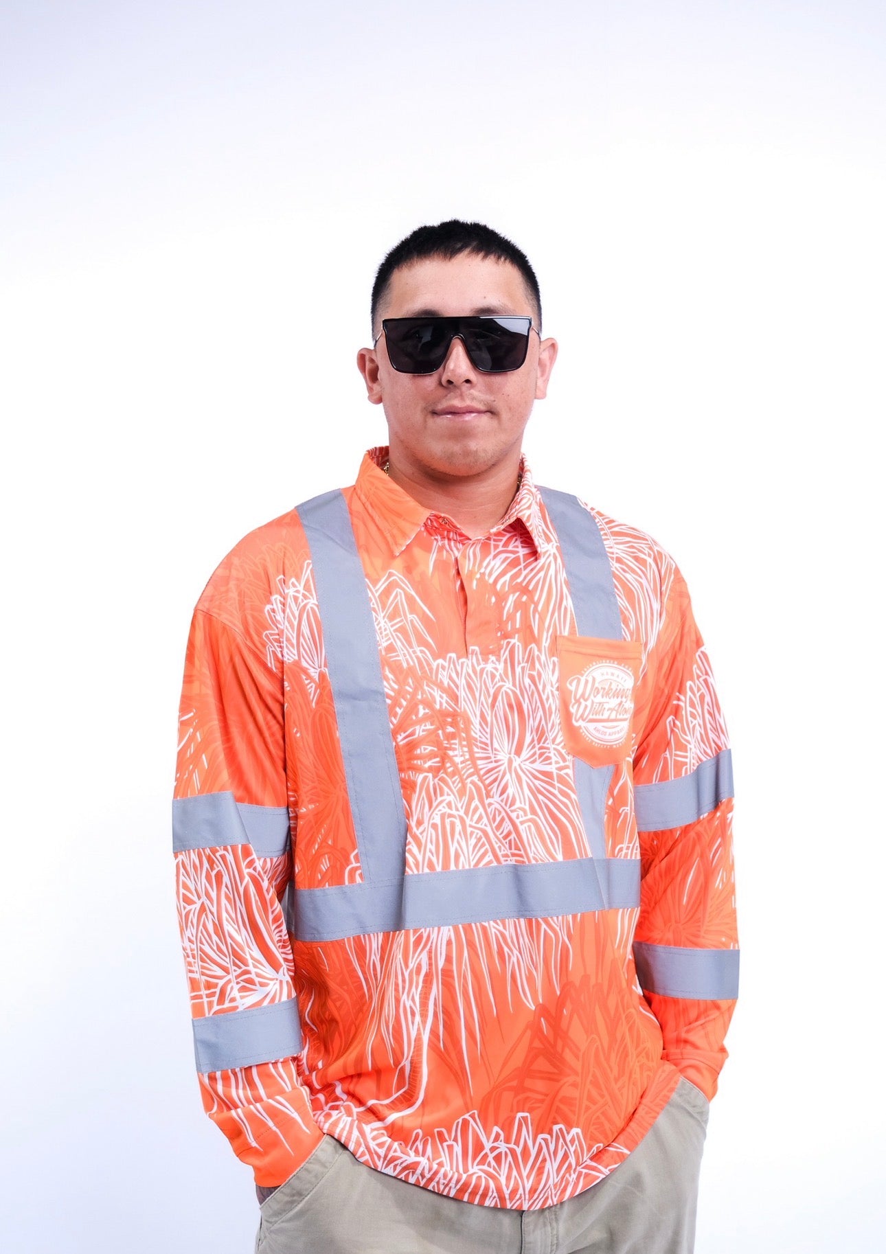 HALA - LONG SLEEVE POLO - CLASS 3 - ORANGE