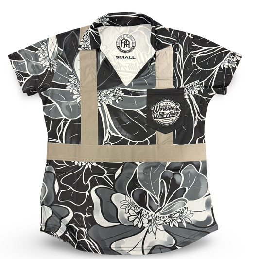 NAUPAKA - WOMEN'S S/S POLO - CLASS 2 - BLACK