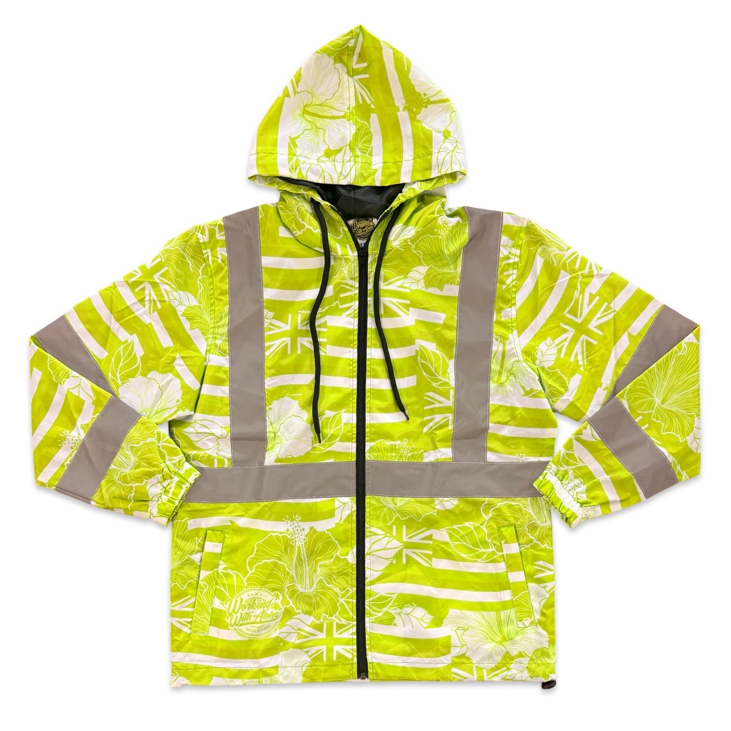 STAT OF HAWAII ALOHA - WINDBREAKER JACKET - YELLOW