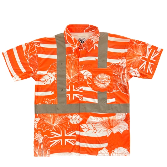 STATE OF ALOHA - S/S POLO CLASS 2 - ORANGE