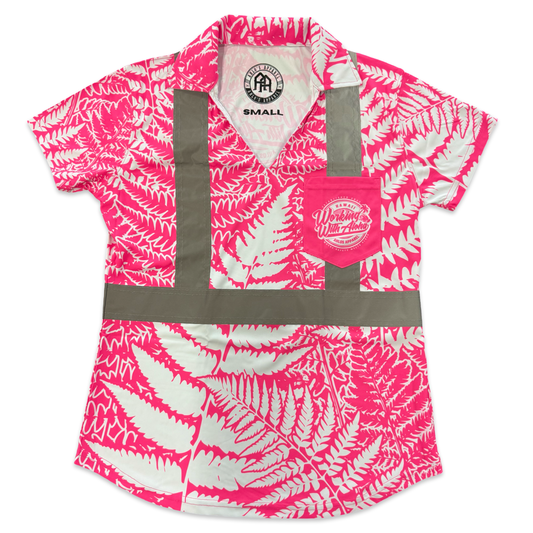 PALAPALAI FERN  - WOMEN'S S/S POLO - CLASS 2 - PINK