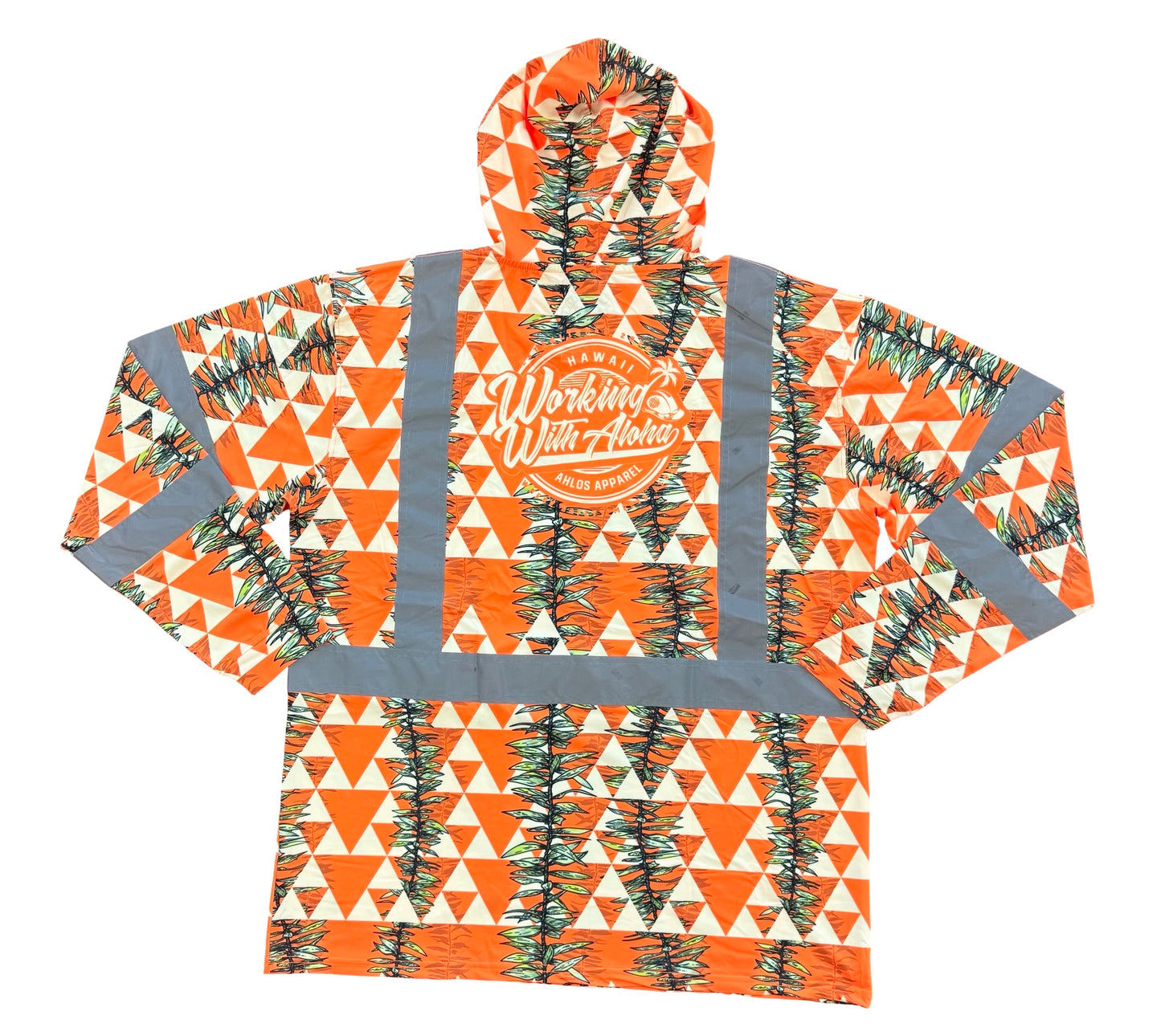 MANA MAILE -LONG SLEEVE HOODIE -CL 3- ORANGE