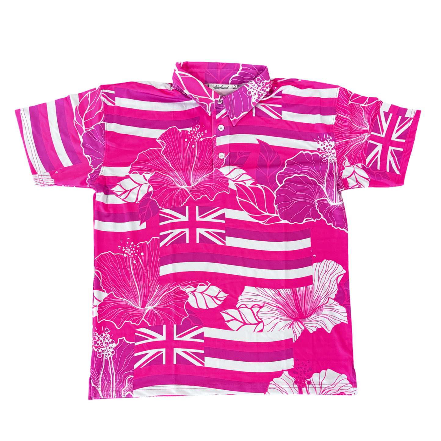STATE OF ALOHA - S/S CLASSIC POLO - PINK