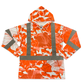 HIBISCUS CAMO  - LONG SLEEVE HOODIE - CLASS 3 - ORANGE