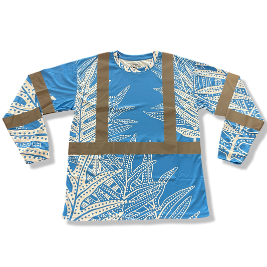 LAUA'E FERN - LONG SLEEVE TSHIRT - BLUE