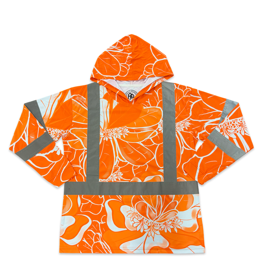 NAUPAKA - LONG SLEEVE HOODIE - CLASS 3 - ORANGE