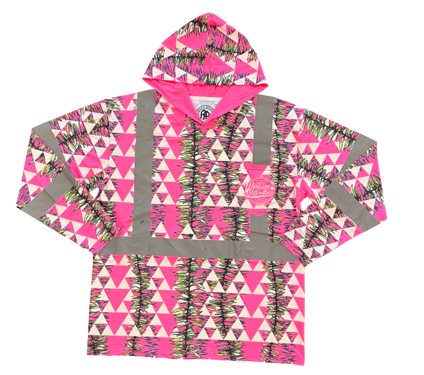 MANA MAILE -LONG SLEEVE HOODIE -CL 3- PINK