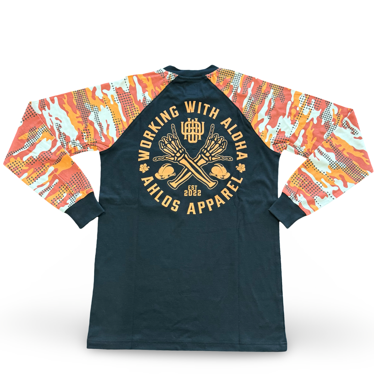 FR LONG SLEEVE TSHIRT - ORANGE CAMO
