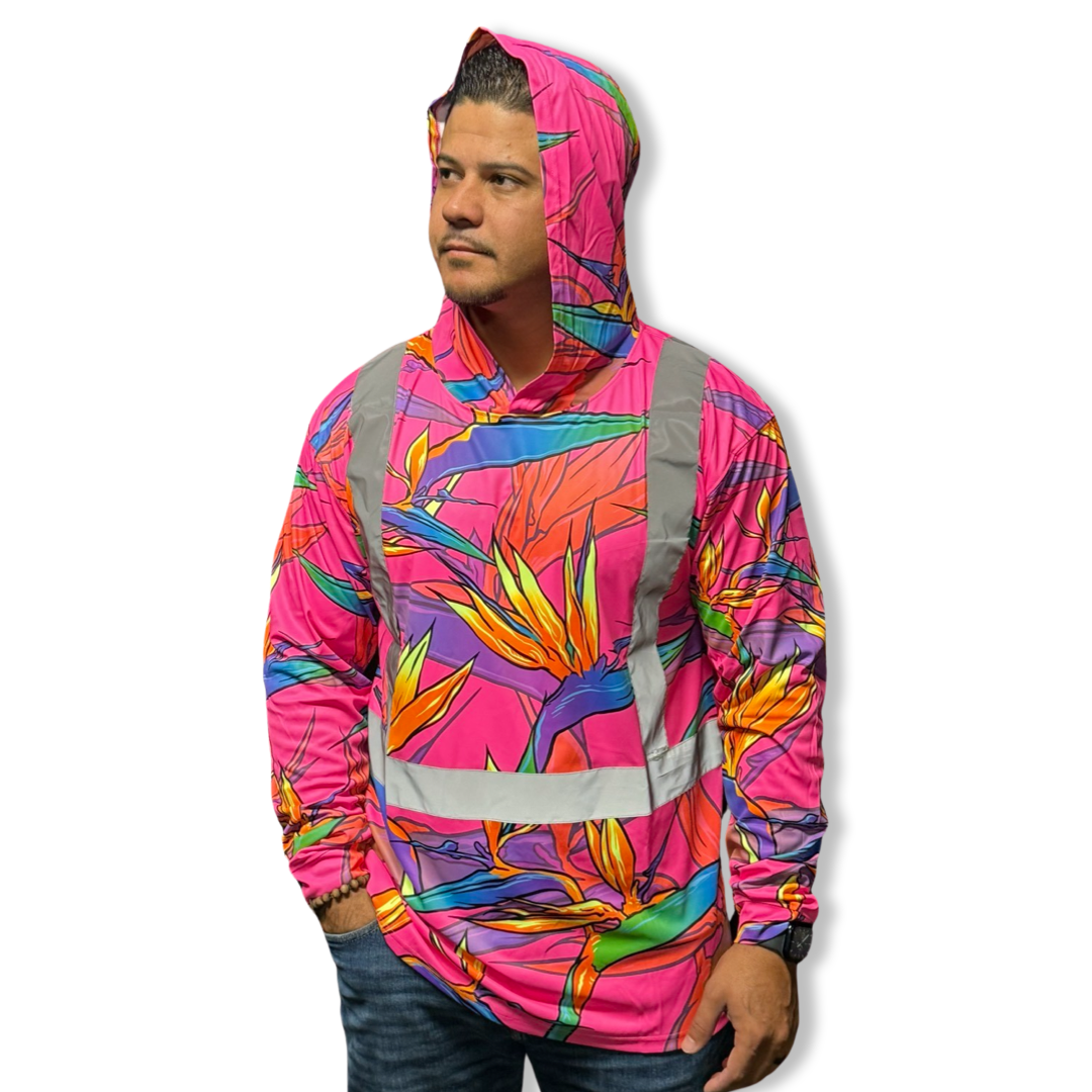 PINK-BOP- LONG SLEEVE HOODIE