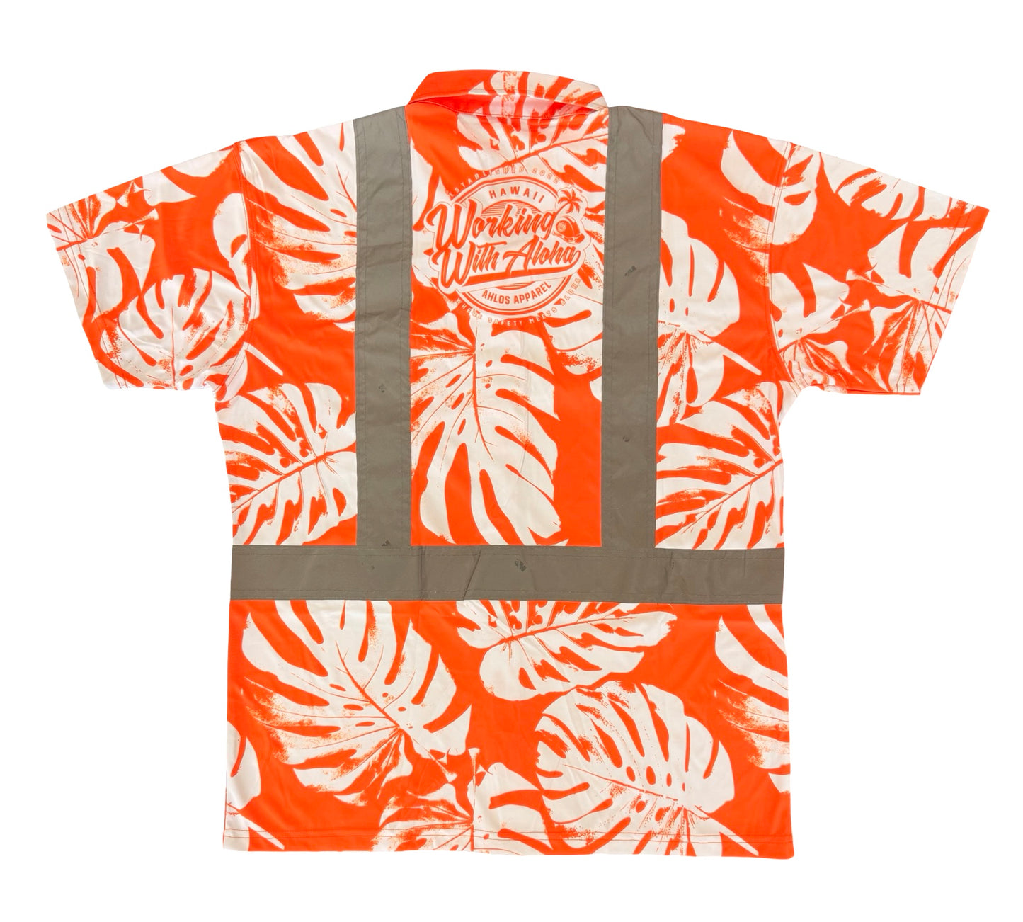 MONSTERA MADNESS - SHORT SLEEVE POLO - CL 2 - ORANGE