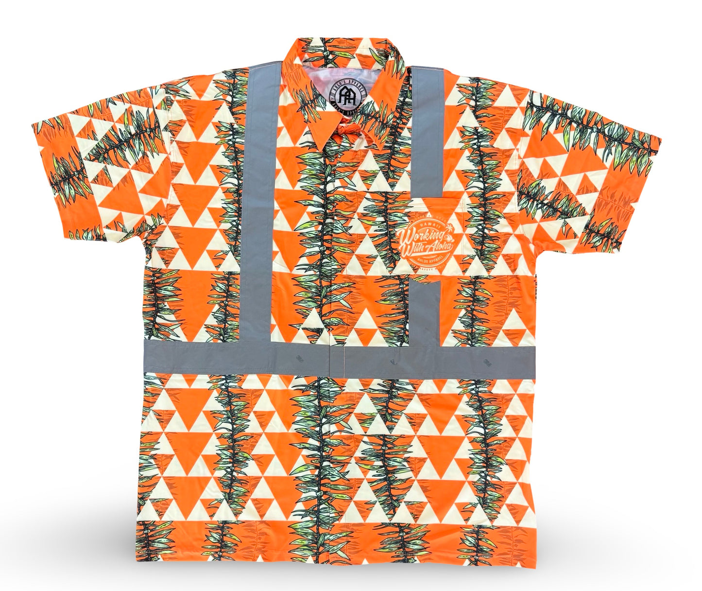 MANA MAILE -SHORT SLEEVE POLO-CL 2- ORANGE