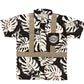 MONSTERA MADNESS - SHORT SLEEVE POLO - CL 2 - BLACK