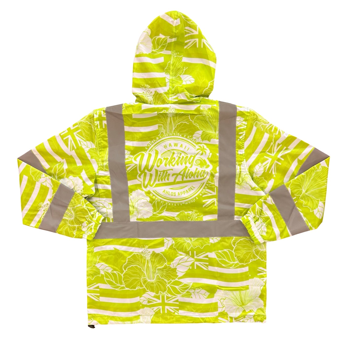 STAT OF HAWAII ALOHA - WINDBREAKER JACKET - YELLOW