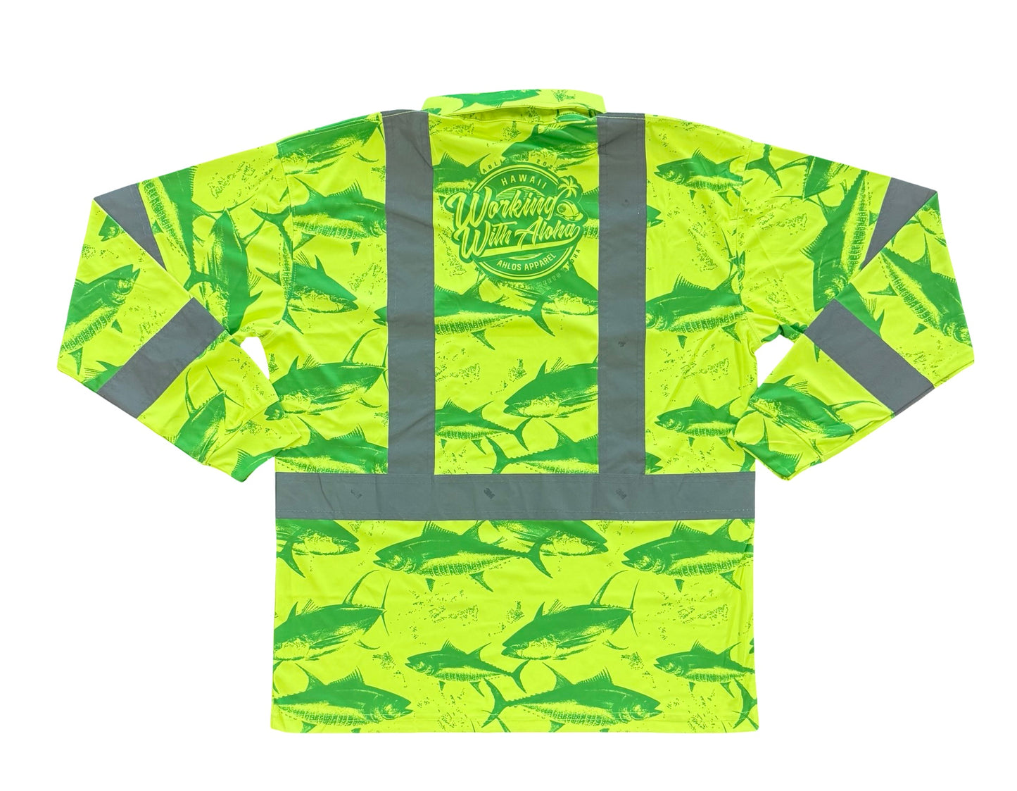 DA AHI RUN - LONG SLEEVE POLO - YELLOW