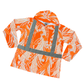 MAILE LEI / PIKAKE- LONG SLEEVE HOODIE - ORANGE