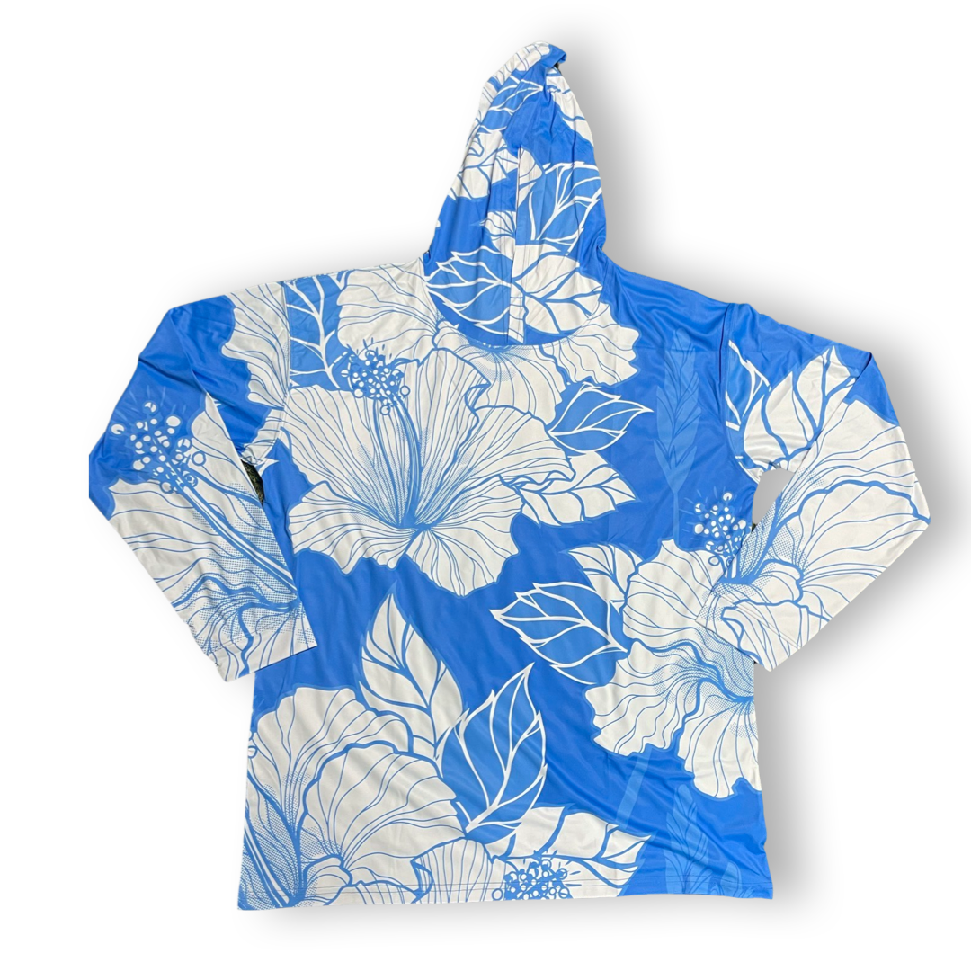 BLUE - LONG SLEEVE HOODIE