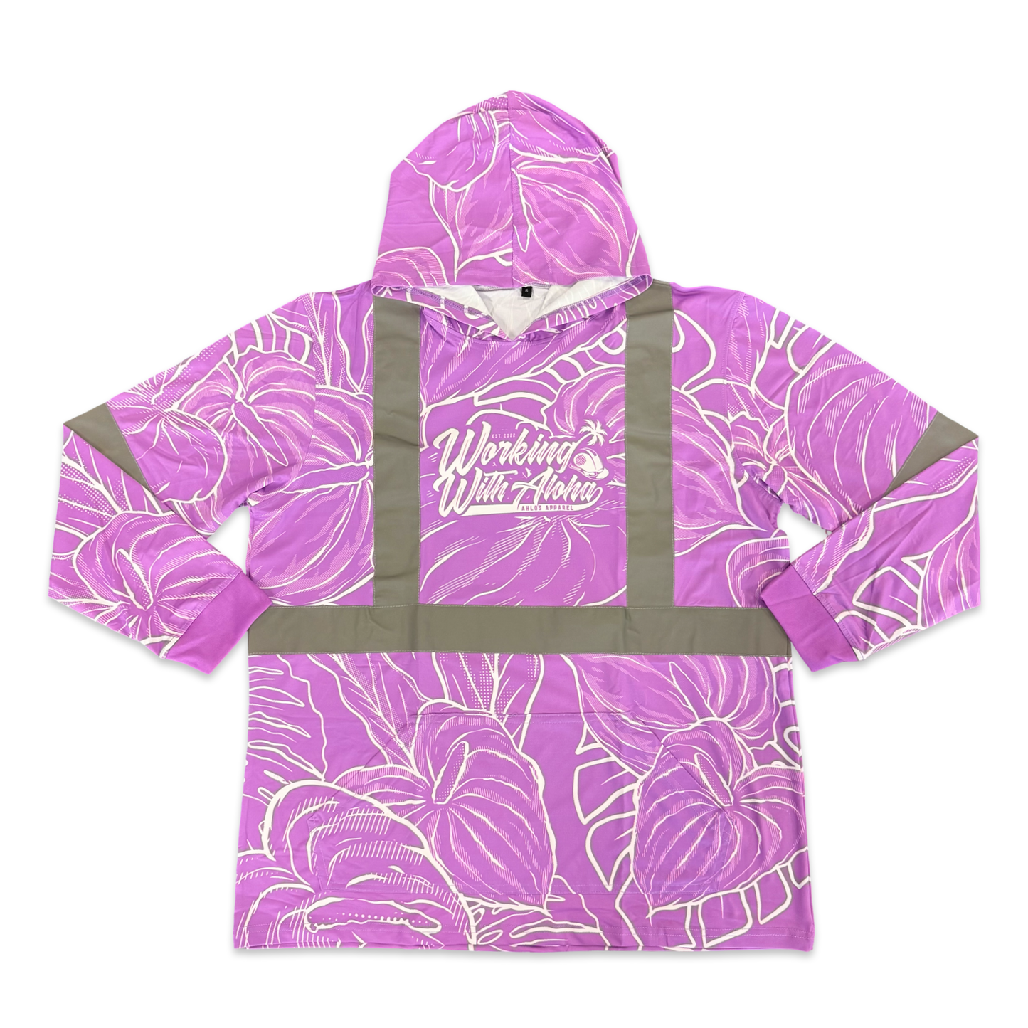 ANTHURIM MIST - LONG SLEEVE HOODIE - PURPLE