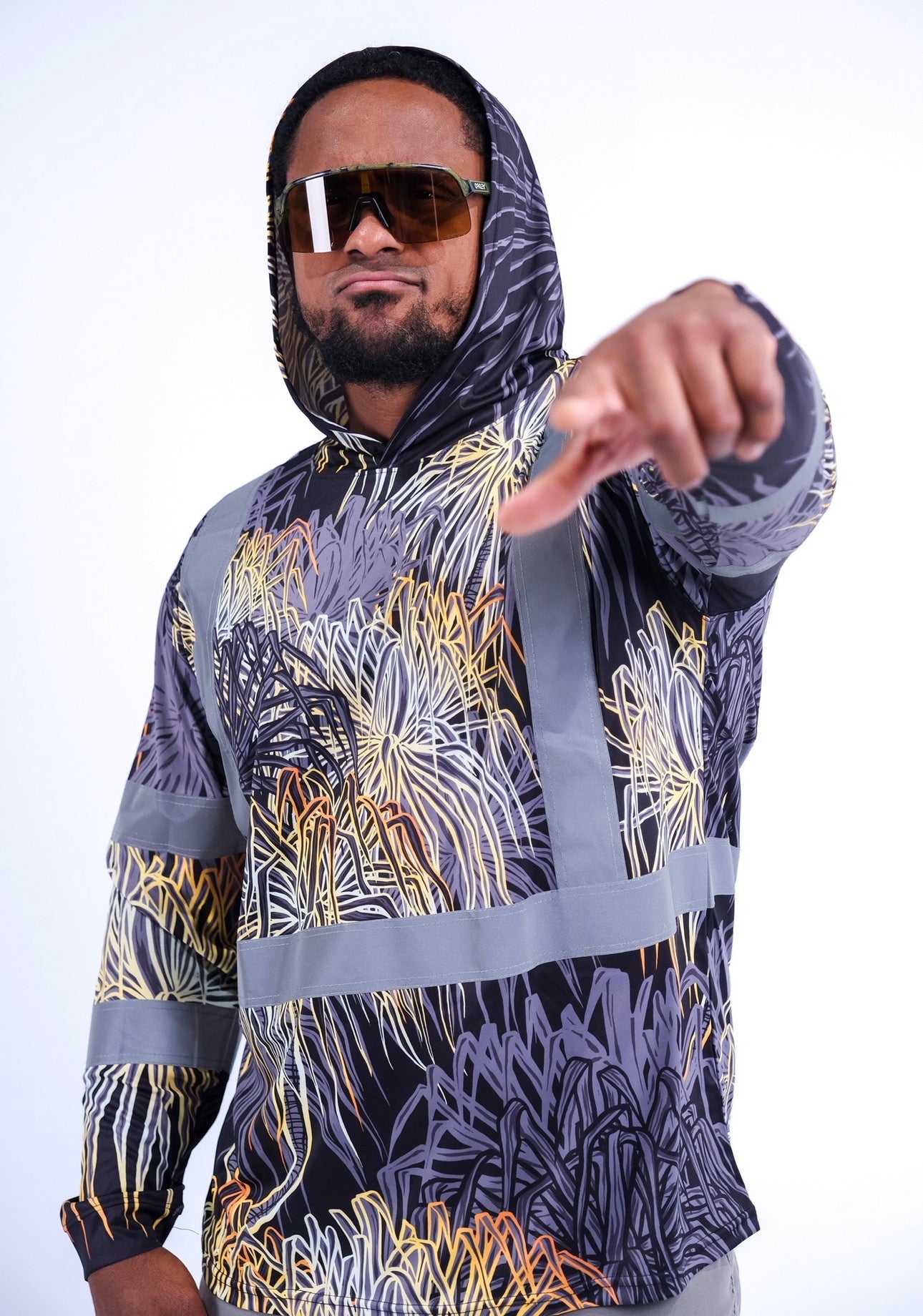 HALA - LONG SLEEVE HOODIE - CLASS 3 - BLACK & GOLD