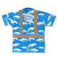 DA AHI RUN - SHORT SLEEVE POLO - BLUE