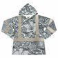 HIBISCUS CAMO  - LONG SLEEVE HOODIE - CLASS 3 - GRAY