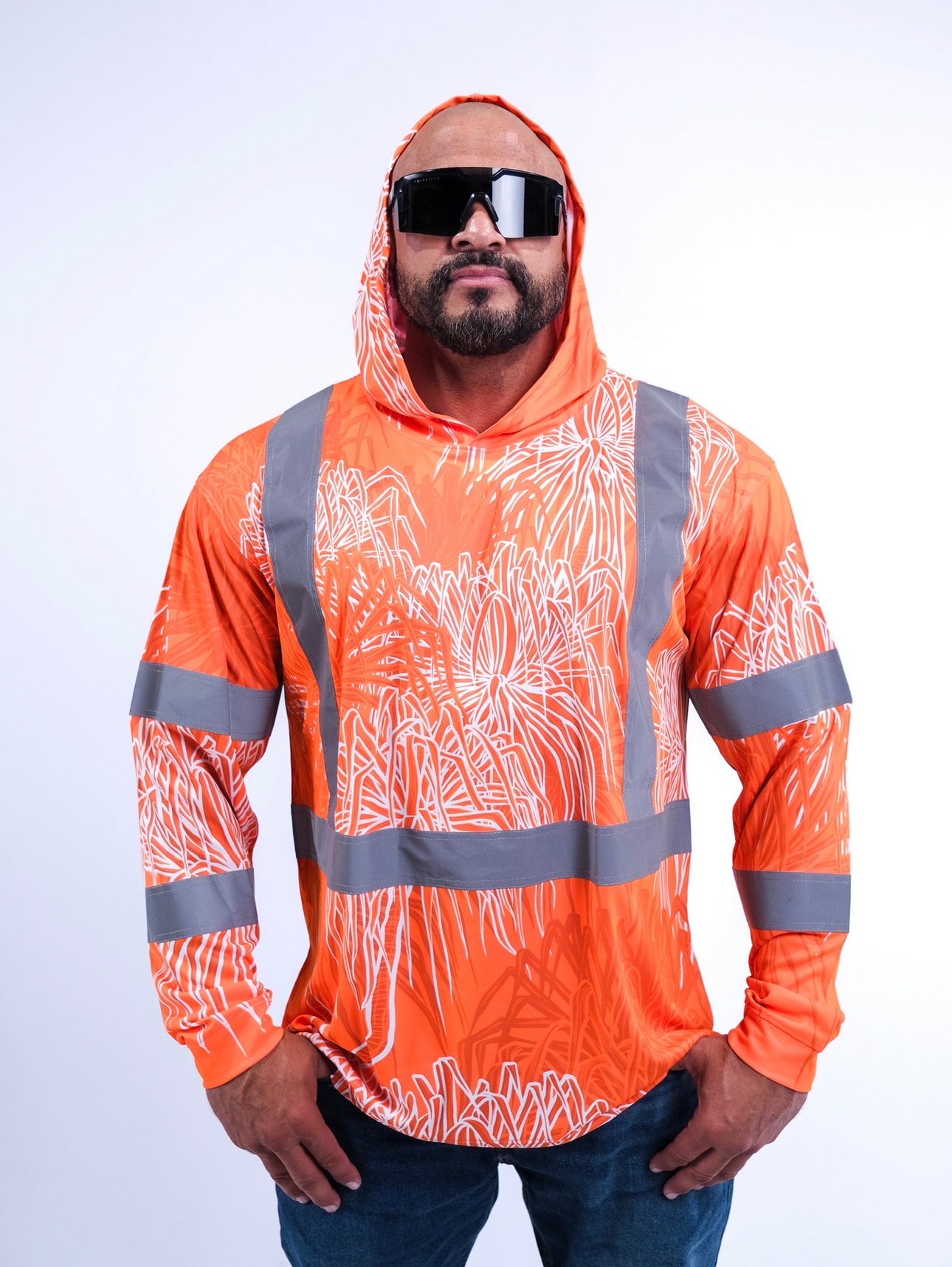 HALA - LONG SLEEVE HOODIE - CLASS 3 - ORANGE