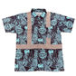604 X WWA - SHORT SLEEVE POLO - CLASS 2- BLUE PINEAPPLE