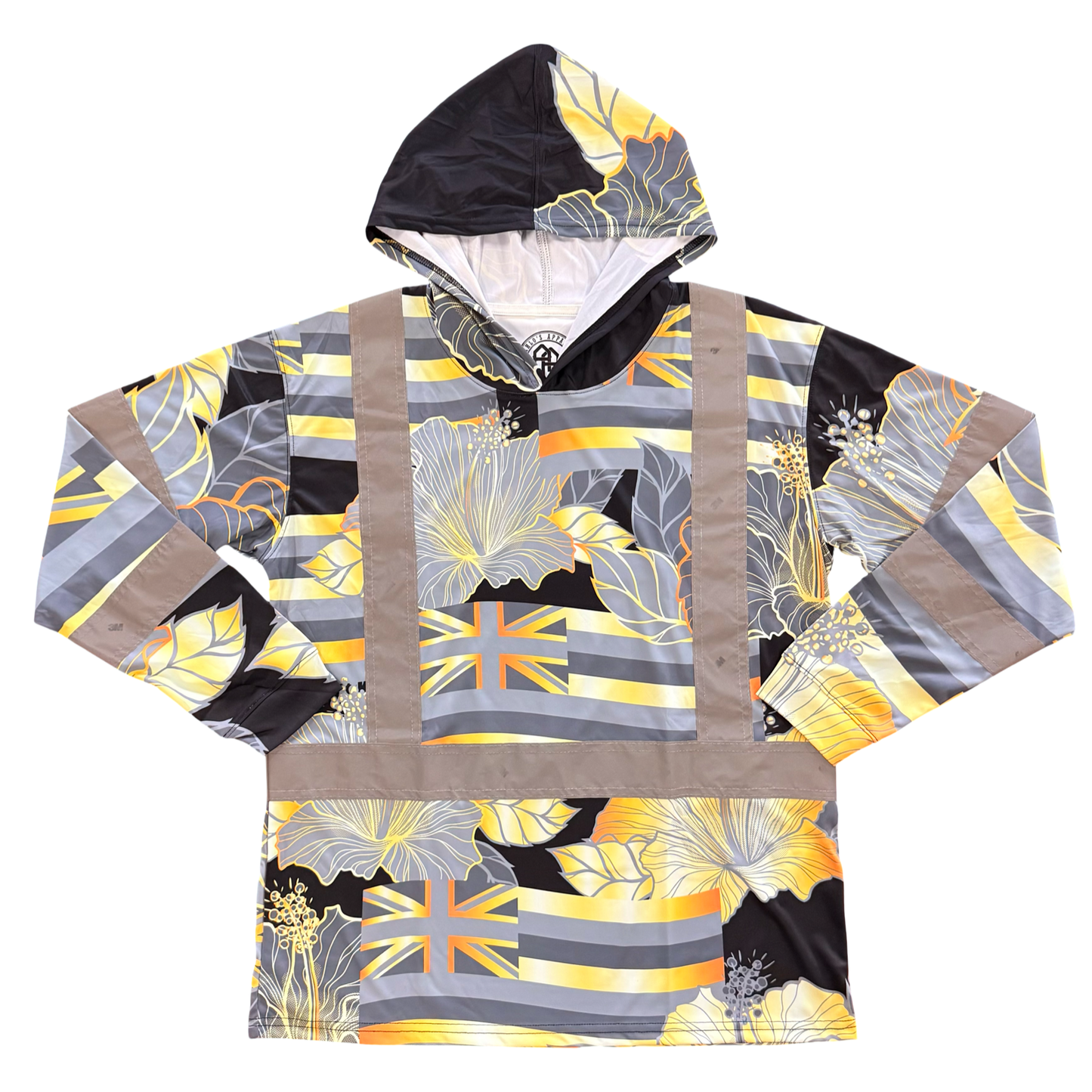 STATE OF ALOHA - L/S HOODIE CLASS 3 - BLACK & GOLD