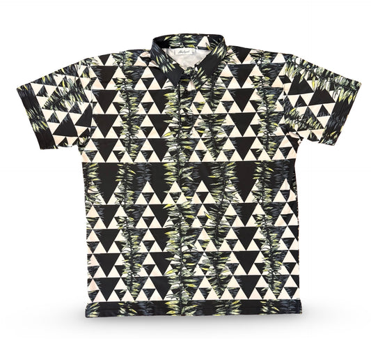MANA MAILE -CLASSIC POLO -BLACK