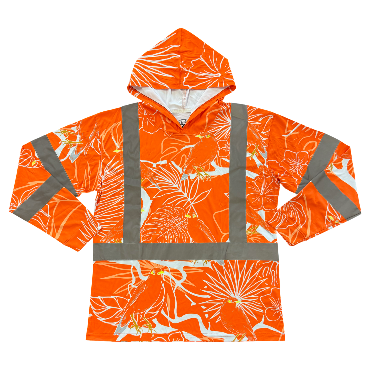 MYNA BIRD - LONG SLEEVE HOODIES- ORANGE