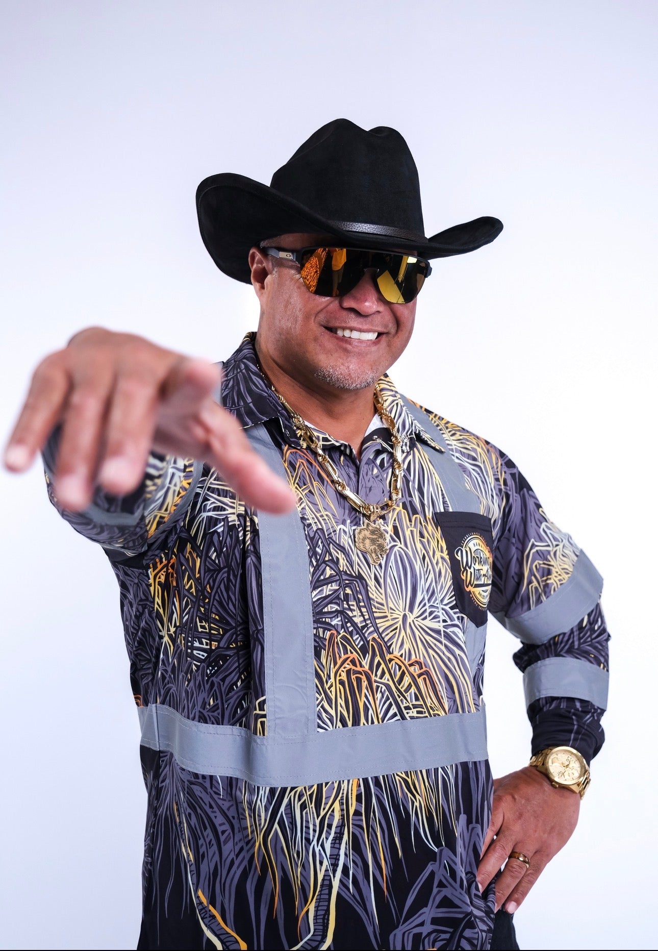 HALA - LONG SLEEVE POLO - CLASS 3 - BLACK & GOLD