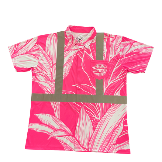 TI LEAF - SHORT SLEEVE POLO -CLASS 2 -PINK