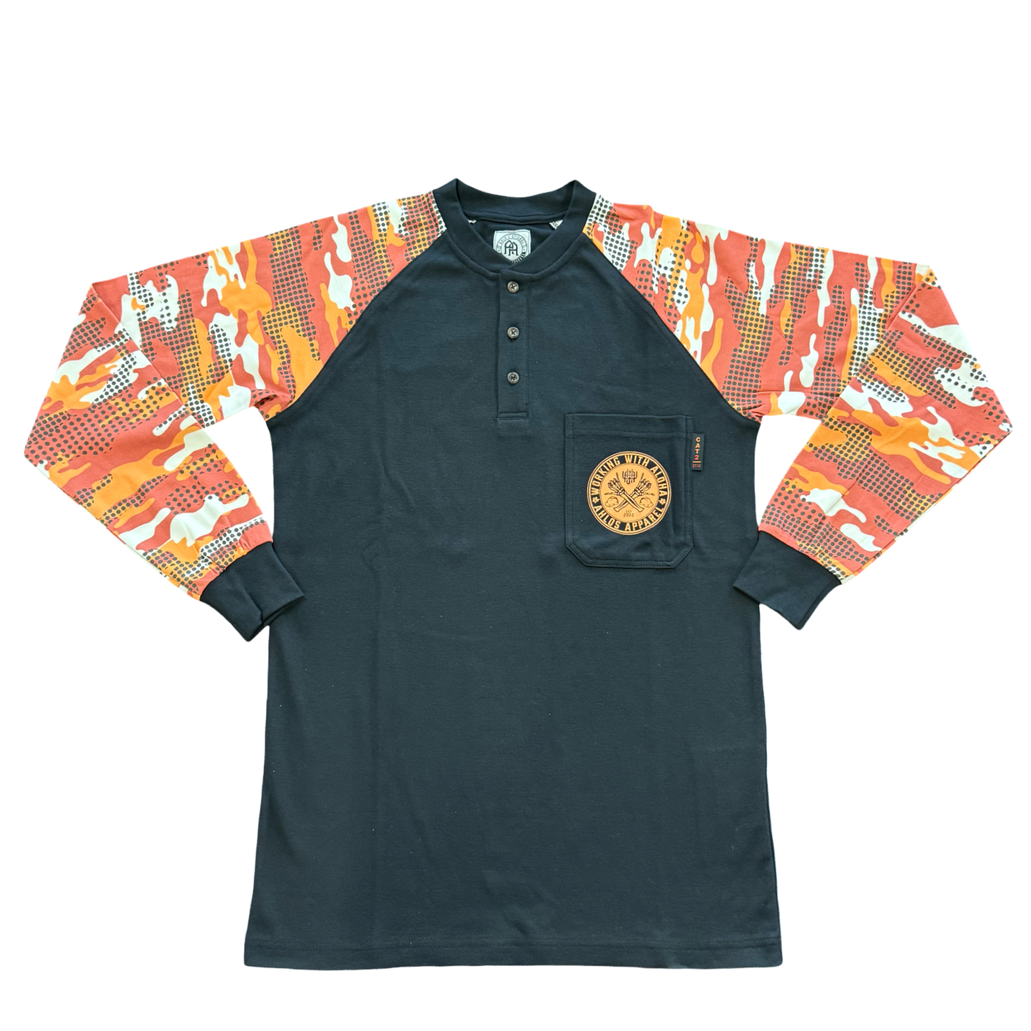 FR LONG SLEEVE TSHIRT - ORANGE CAMO