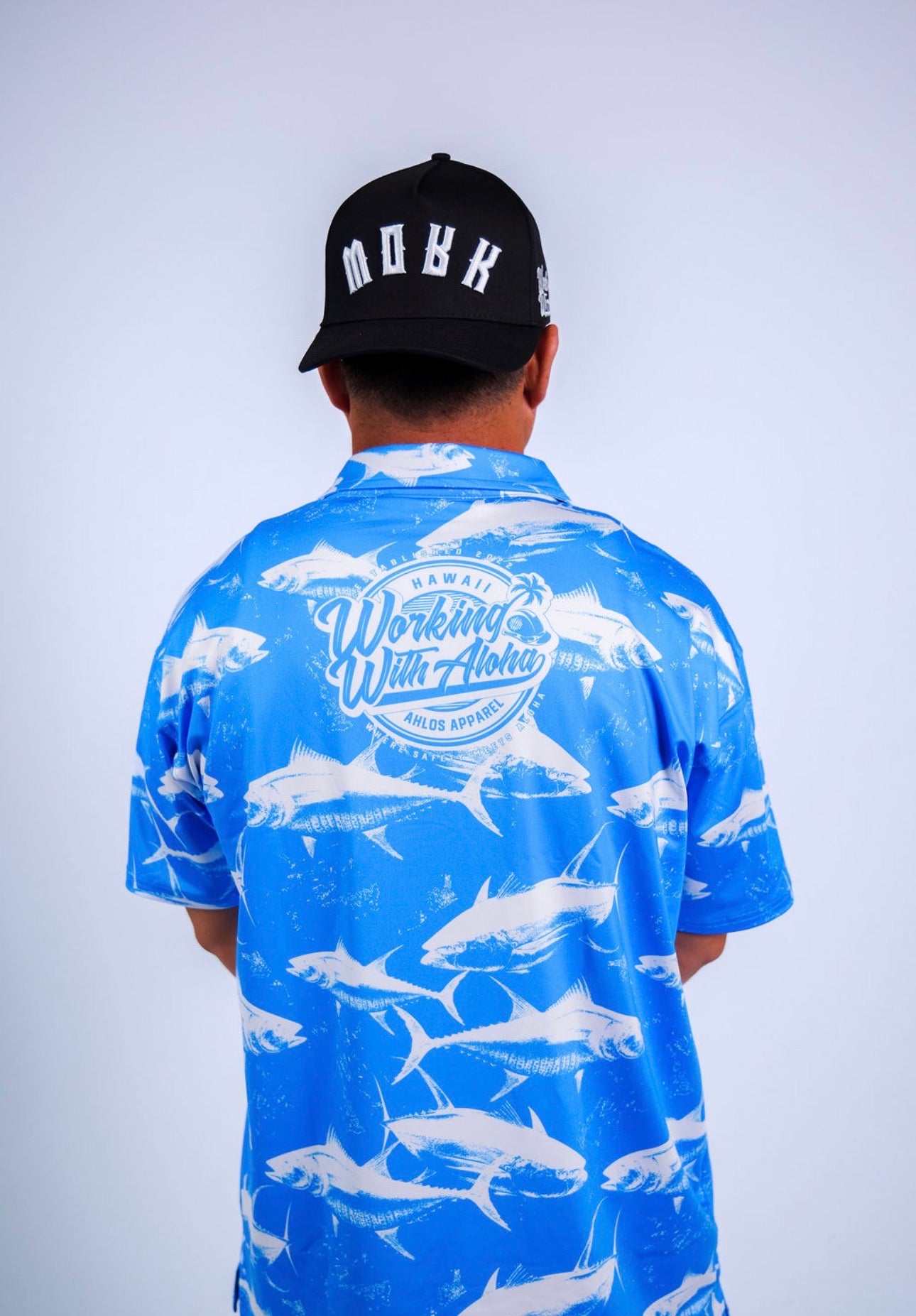 DA AHI RUN - CLASSIC POLO  - BLUE