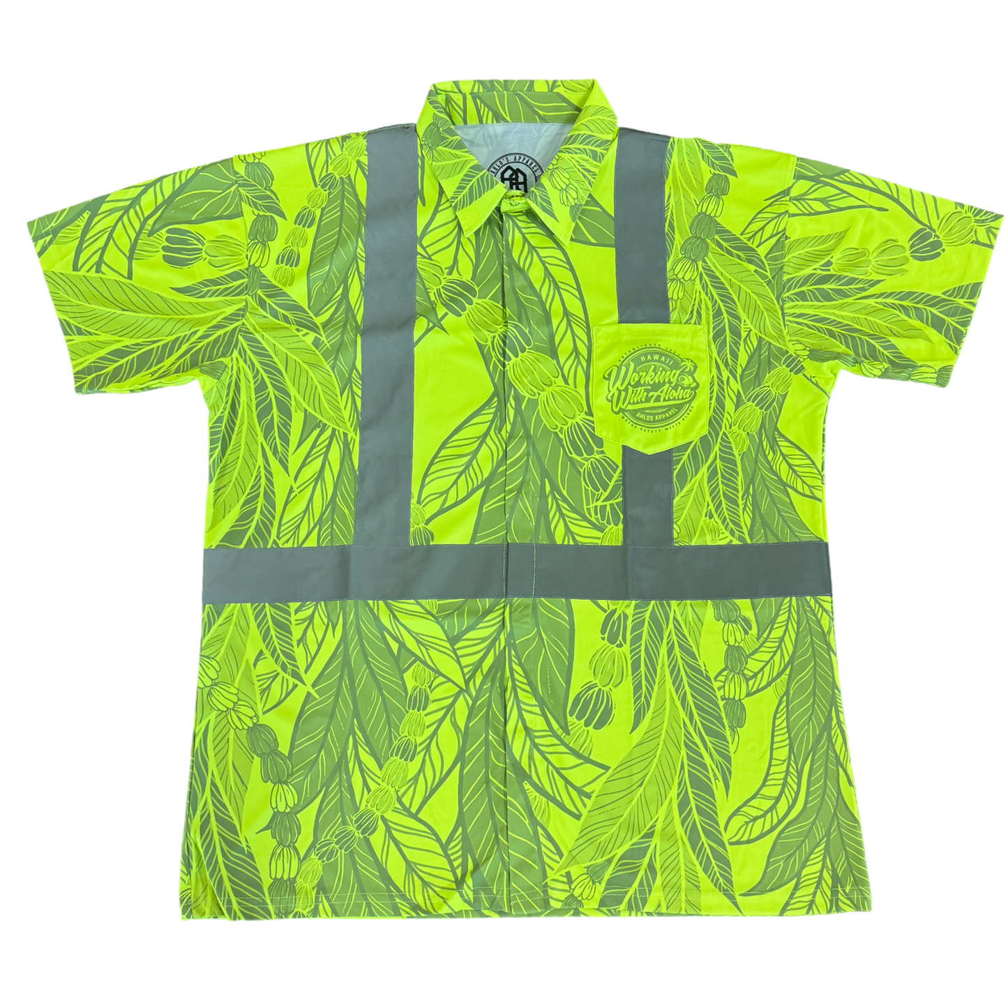 MAILE LEI / PIKAKE- SHORT SLEEVE POLO - YELLOW