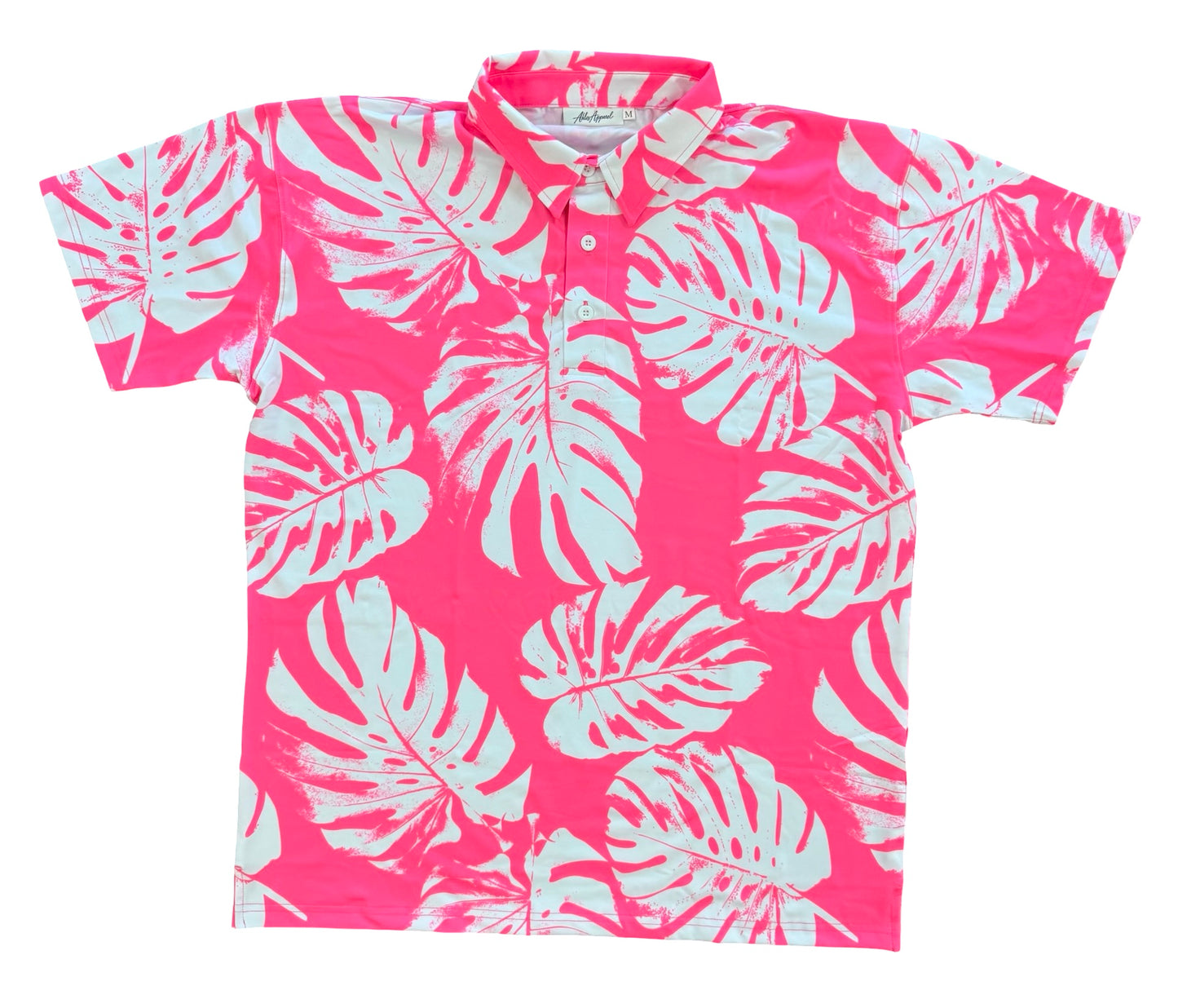 MONSTERA MADNESS - CLASSIC POLO - PINK