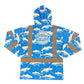 DA AHI RUN - LONG SLEEVE HOODIE - BLUE